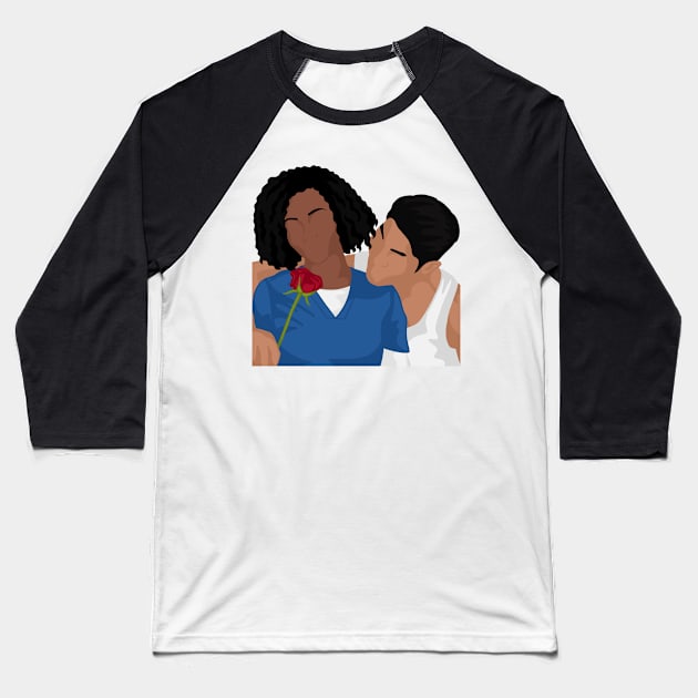 April & Ethan | Chicago Med Baseball T-Shirt by icantdrawfaces